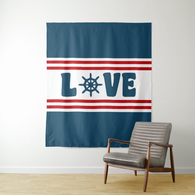 Tapiz Diseño náutico de amor (In situ)