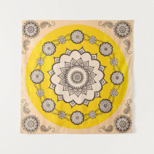 Tapiz Diseño ornamental de Mandala, estilo étnico
