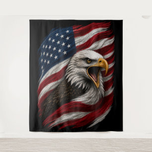 Tapiz Diseño Patriótico de Águila Calva Americana Nación