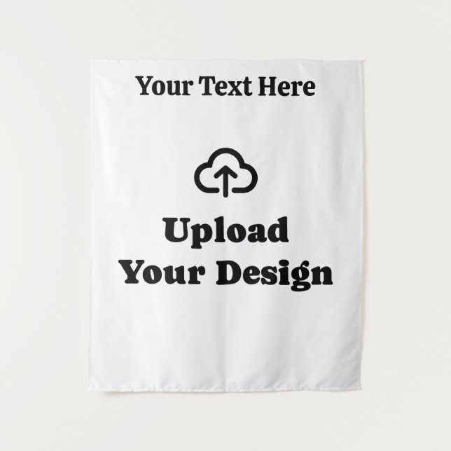 Tapiz Diseño personalizado con texto (Anverso)