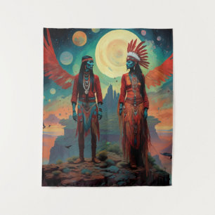 Tapiz Diseño tribal espiritual
