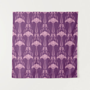 Tapiz Diseño violeta rosa de papel de escritorio floral