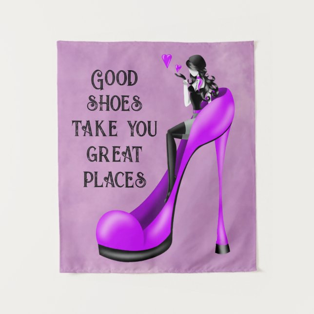 Tapiz Diva de la moda en Stiletto (Anverso)