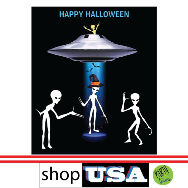 Tapiz Divertido Alien 🎅 🛸 fiesta de Halloween en el OV (Riveting, amazing, spooktacular, strange, bizarre, eerie, cool, stunning, Marvelous
Magnificent
Best)