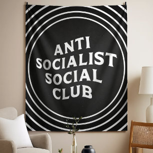 Tapiz Divertido Club Social Antisocialista Socialismo