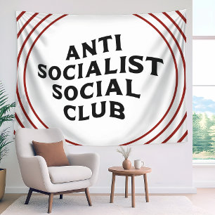 Tapiz Divertido Club Social Antisocialista Socialismo