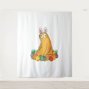 Tapiz Divertido regalo de conejito de Pascua