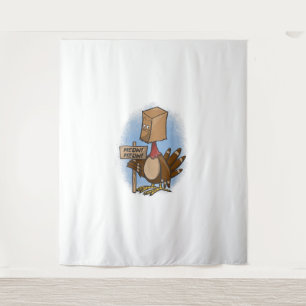 Tapiz Divertidos Camisetas del Día de Acción de Gracias 