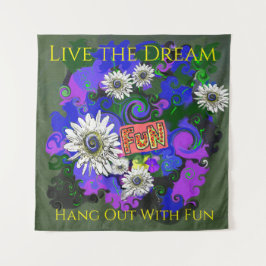 Tapiz Diviértete Colorido Colorido Feliz