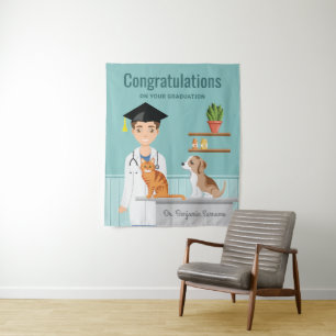 Tapiz Doctor en Veterinaria Graduado Veterinario DVM Fel