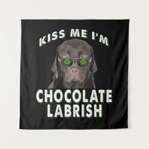 Tapiz Dog Lover   Bésame soy Labrish de chocolate