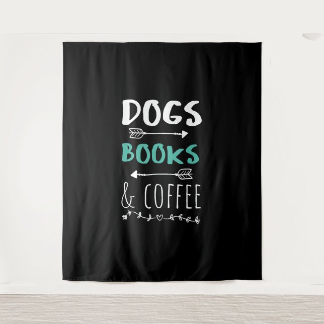 Tapiz Dogs Books Café Weekend Animal Lover (Anverso)