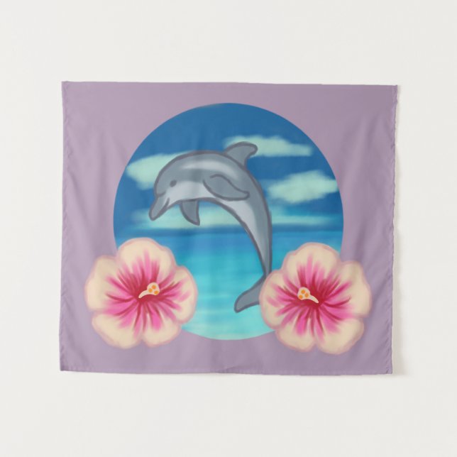 Tapiz Dolphin Paradise (Anverso (horizontal))