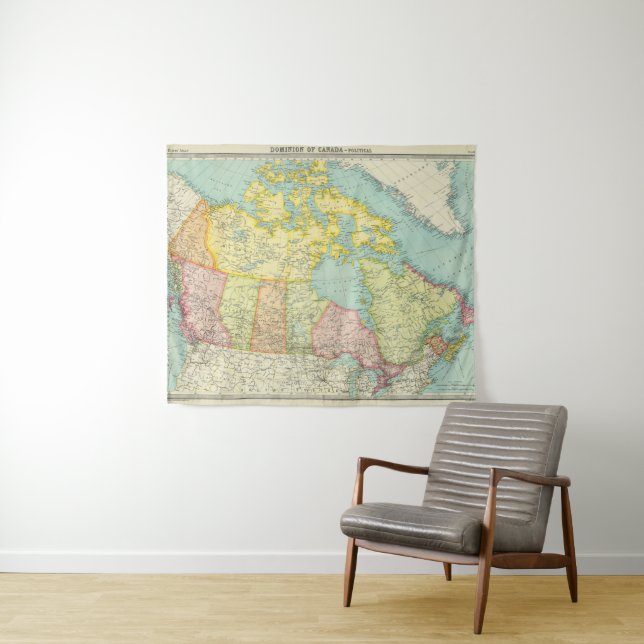 Tapiz Dominio de Canadá político (In situ (horizontal))