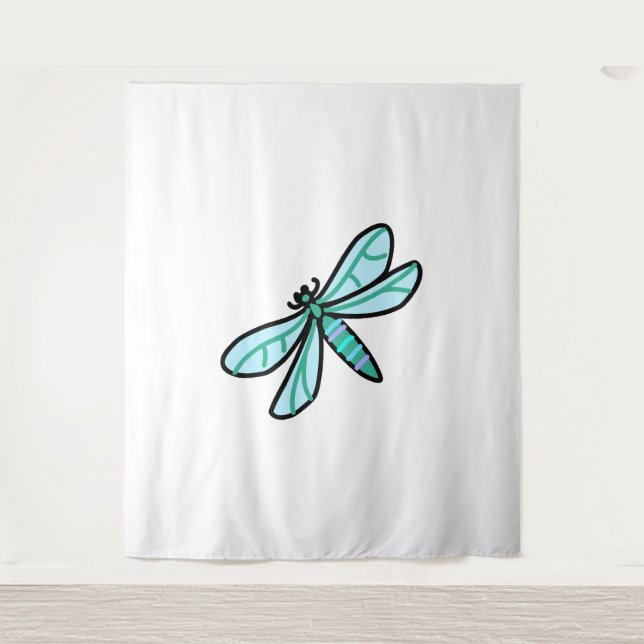 Tapiz doodle a Dragonfly (Anverso)