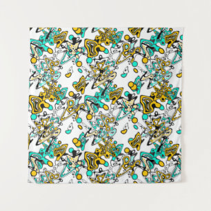 Tapiz Doodle, abstracto