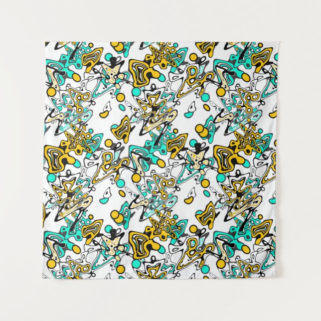 Tapiz Doodle, abstracto (Anverso)