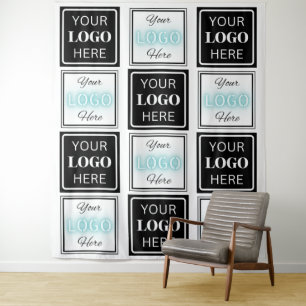 Tapiz Dos eventos Logos Sencillo Blanco Fondo