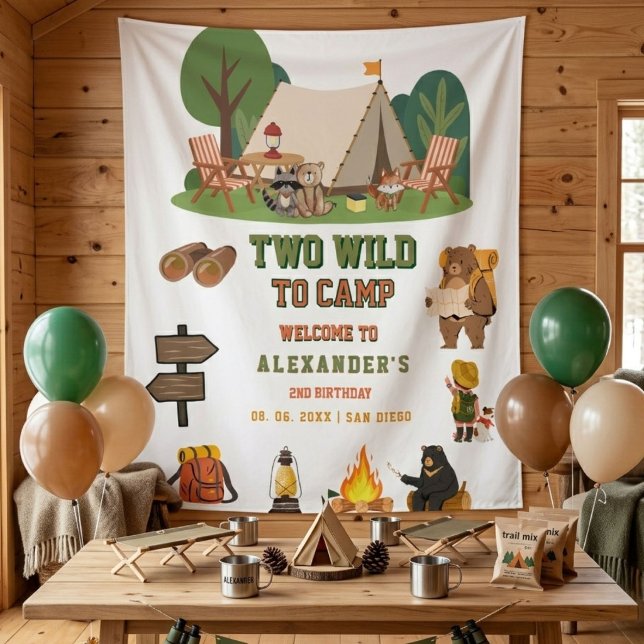 Tapiz Dos Salvajes 2do Cumpleaños de Dinosaurio Bienveni (Subido por el creador)