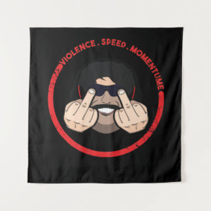 Tapiz Dr. Olvidar la Violencia Velocidad Momentum T-Shir