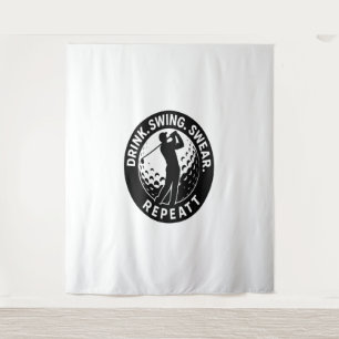 Tapiz Dragar Swing Swear Repeat Golf