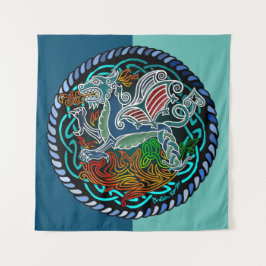 Tapiz Dragon celtique