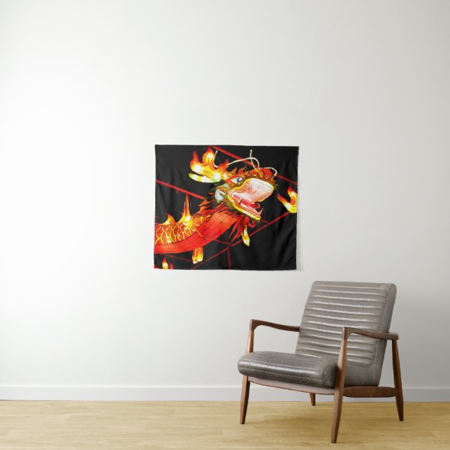 Tapiz Dragón de Fuego Zhulong (In situ (horizontal))