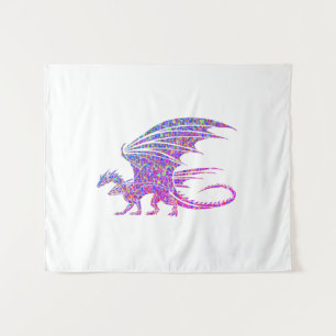 Tapiz Dragón de mosaico asombroso