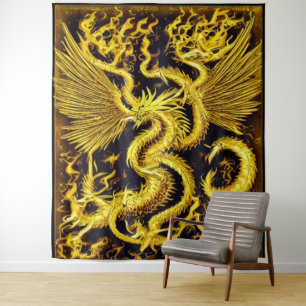 Tapiz Dragón de oro