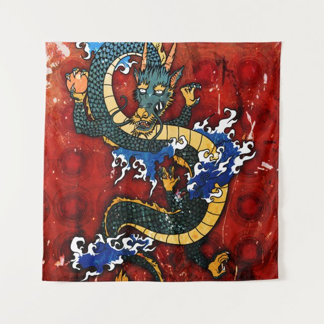 Tapiz Dragón japonés (Anverso)