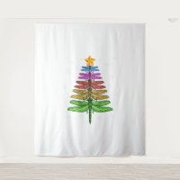 Dragonfly Christmas Tree Shirt Inspire Lover Xmas