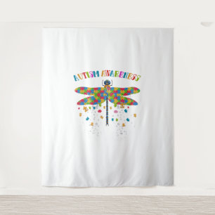 Tapiz Dragonfly colorido para el Día de la Conciencia de