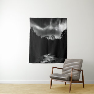 Tapiz Dramático paisaje de montañas y ríos