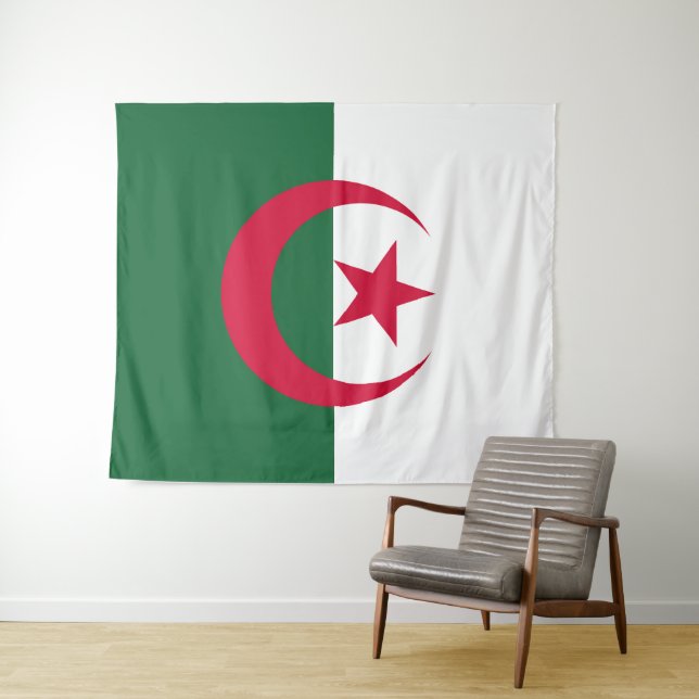 Tapiz Drapeau Algérie (In situ (horizontal))