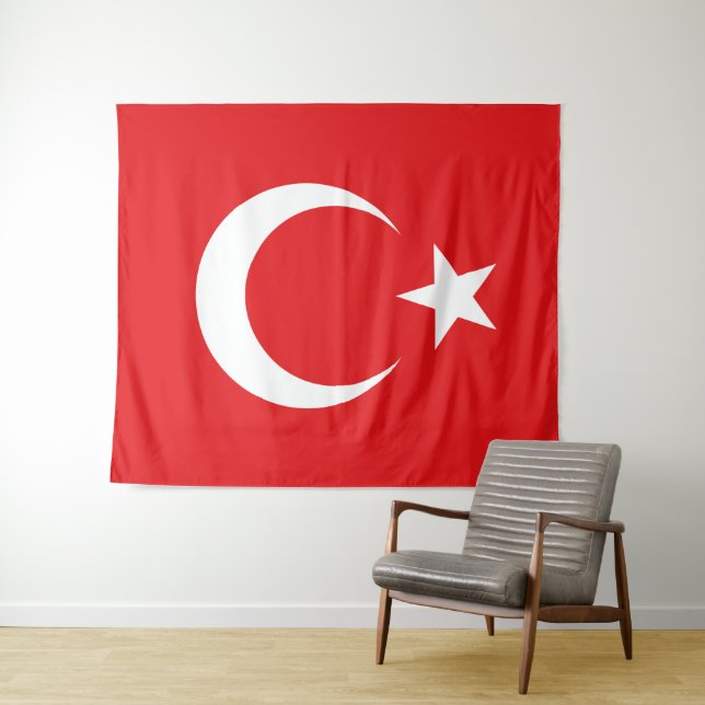 Tapiz Drapeau Turquie (In situ (horizontal))