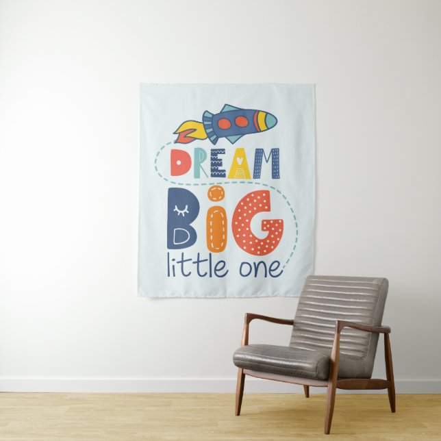 Tapiz Dream Big Little One Rocket (In situ)