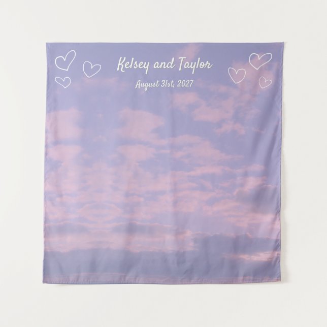 Tapiz Dream Clouds Lover Tapestry Boda (Anverso)