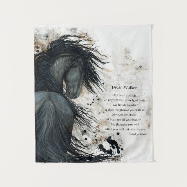 Tapiz Dreamwalker Horse by Bihrle (Anverso)