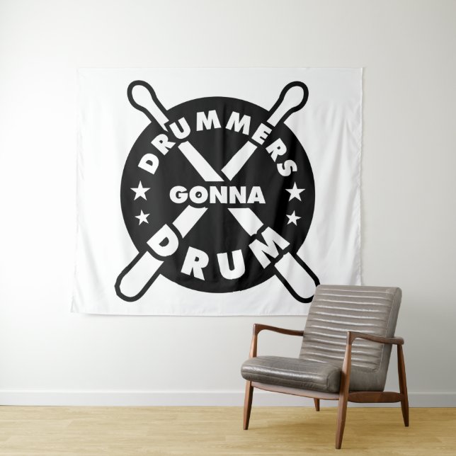 Tapiz Drummers Gonna Drum (In situ (horizontal))