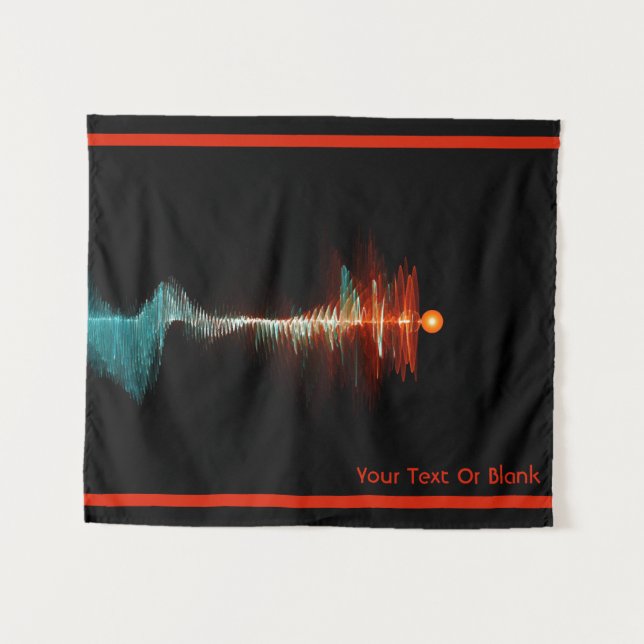 Tapiz Dualidad de onda de partículas (Anverso (horizontal))