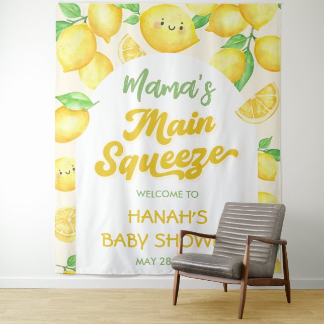 Tapiz Ducha de Bebé Limón El Amor de Mamá  (In situ)