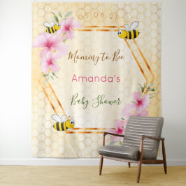 Tapiz Ducha de bebé mamá abeja abejas panal