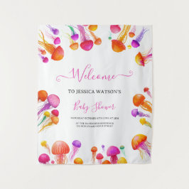 Tapiz Ducha de Bebé Pastel Gradación Rosa Amarillo de Me