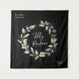 Tapiz Ducha de Novia Botánica de Oro Negro Suculento
