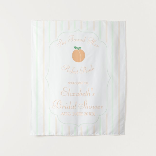 Tapiz Ducha de Novia Perfecta Melocotón (Anverso)
