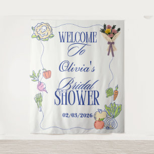 Tapiz Ducha Nupcial Fresh Off the Market Caprichosamente