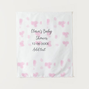 Tapiz Dulce flor rosa agua moderna baby shower