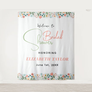 Tapiz Dulce Lluvia de Flores Retro para Despedida de Sol