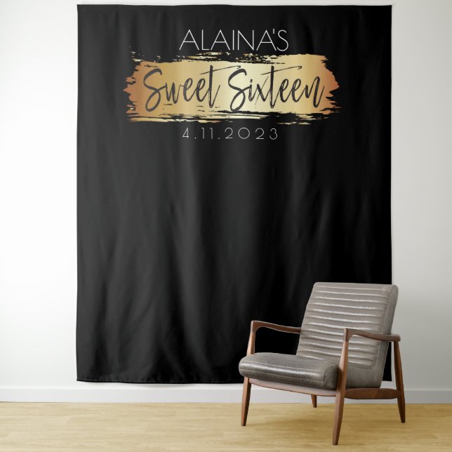 Tapiz Dulces Dieciséis 16 Telón de Fondo para Fiesta de  (In situ)
