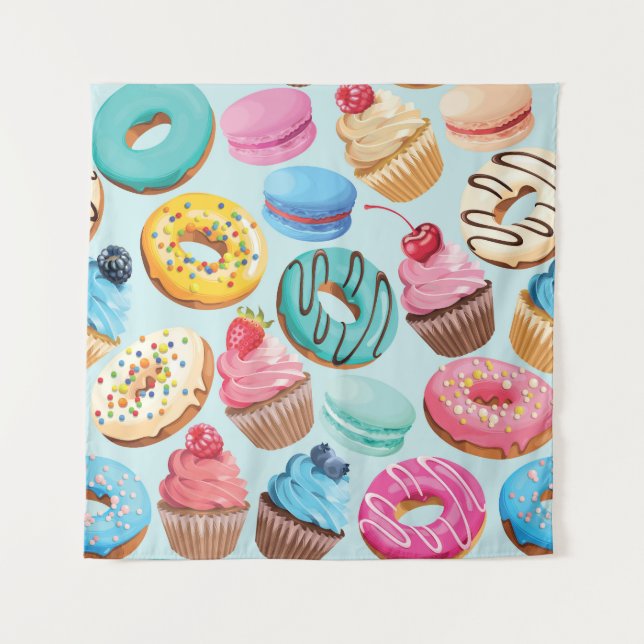 Tapiz Dulces dulces: Patrón de Delight. (Anverso)